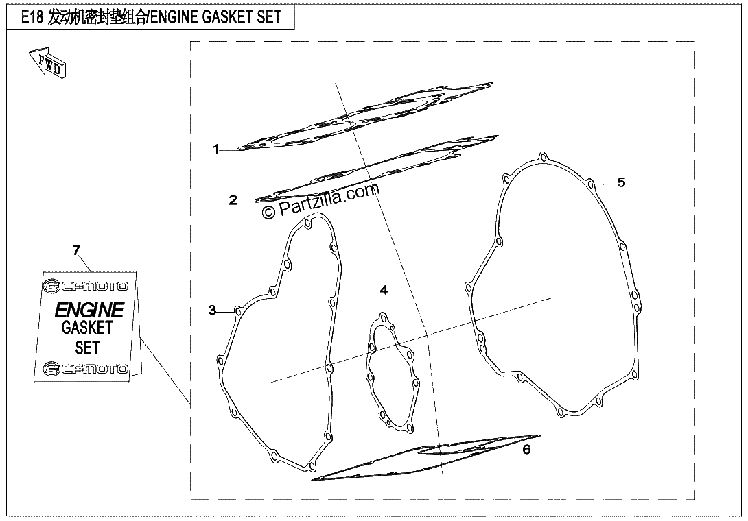 Diagrama de ENGINE GASKET SET