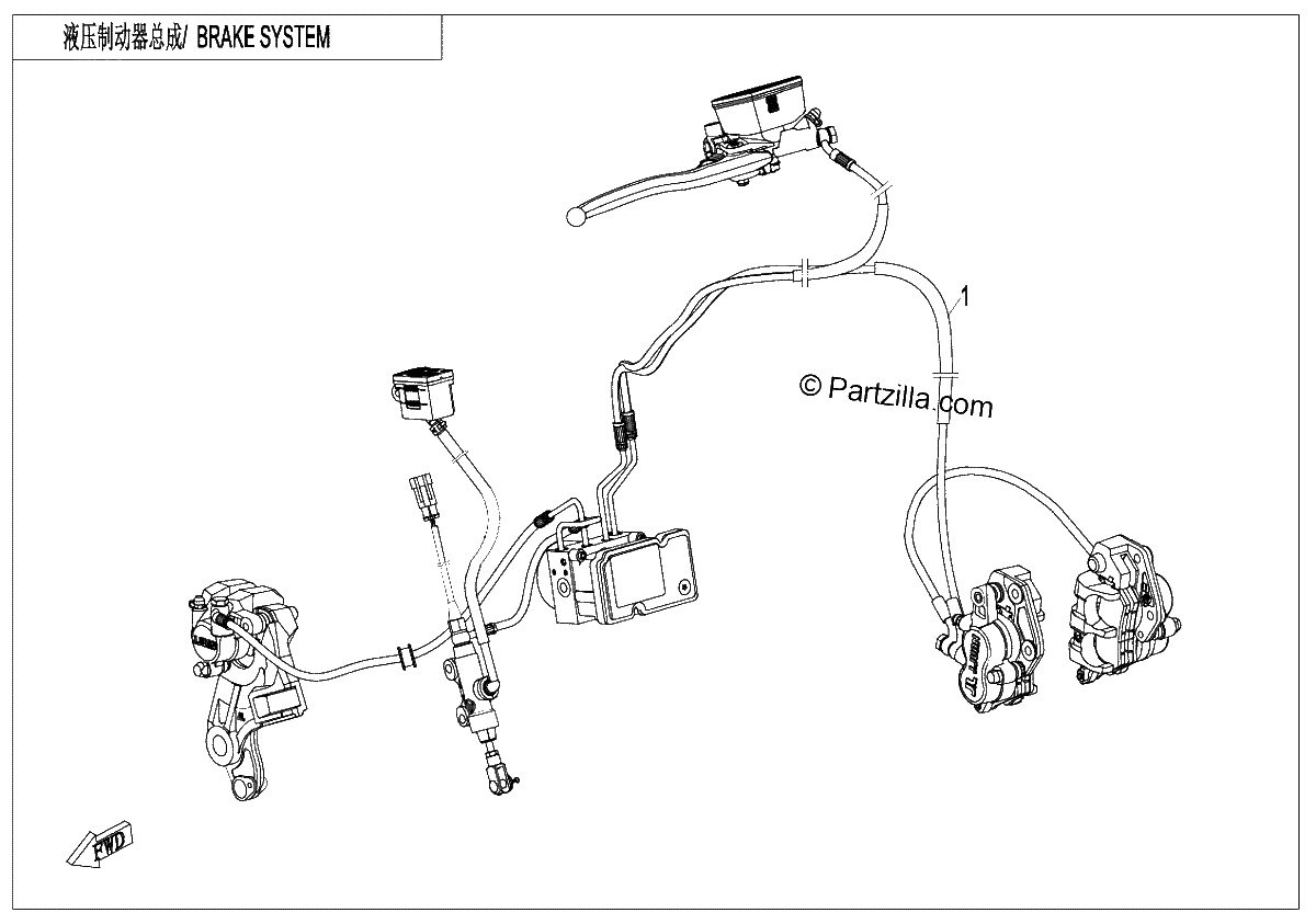 Diagrama de BRAKE ASSY