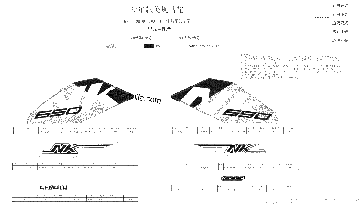 Diagrama de DECAL NEBULA WHITE