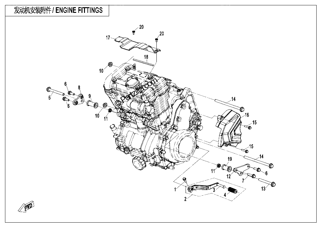 Diagrama de ENGINE FITTINGS