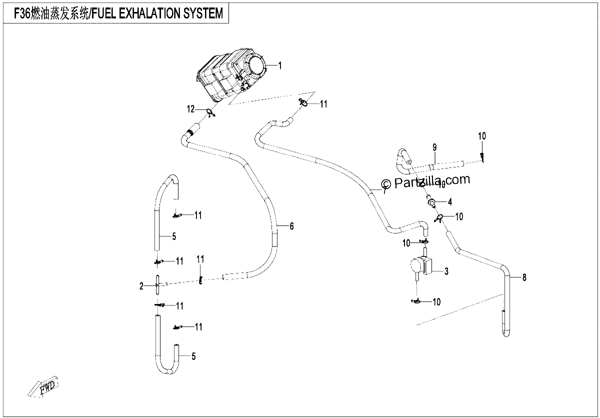 Diagrama de FUEL VAPORIZATION SYSTEM