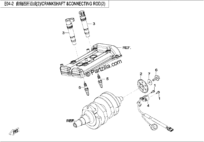 Diagrama de CRANKSHAFT CONNECTING ROD 2