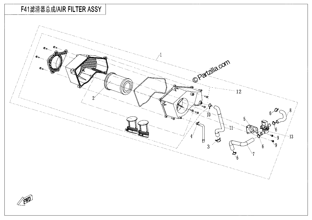 Diagrama de AIR FILTER