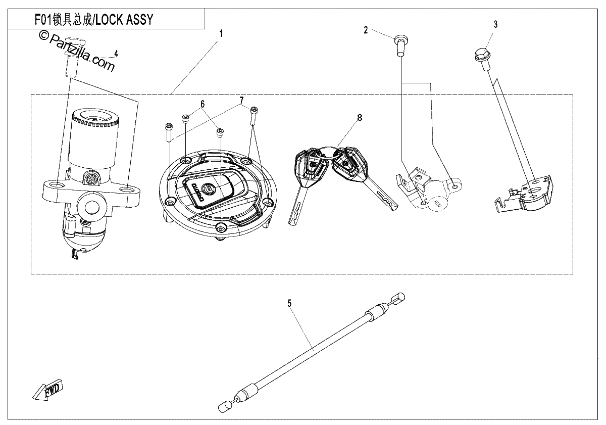 Diagrama de LOCK KIT