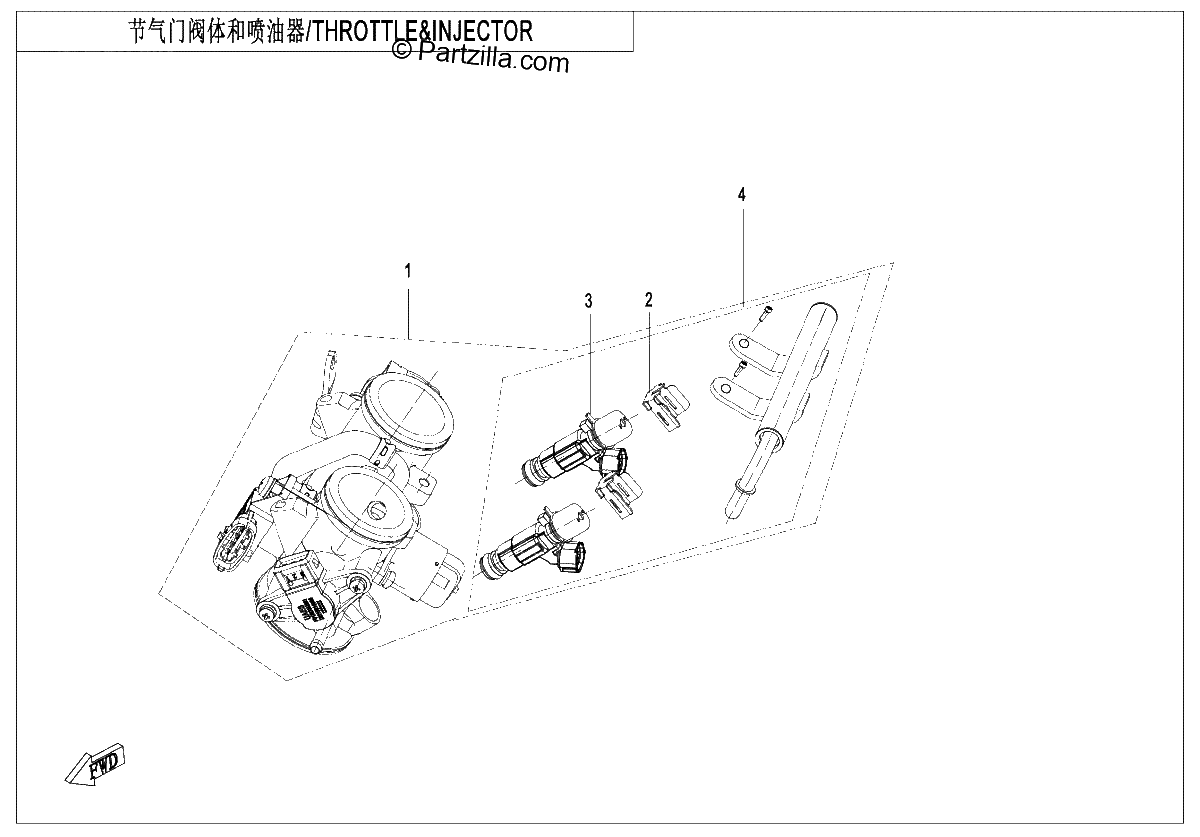 Diagrama de THROTTLE INJECTOR