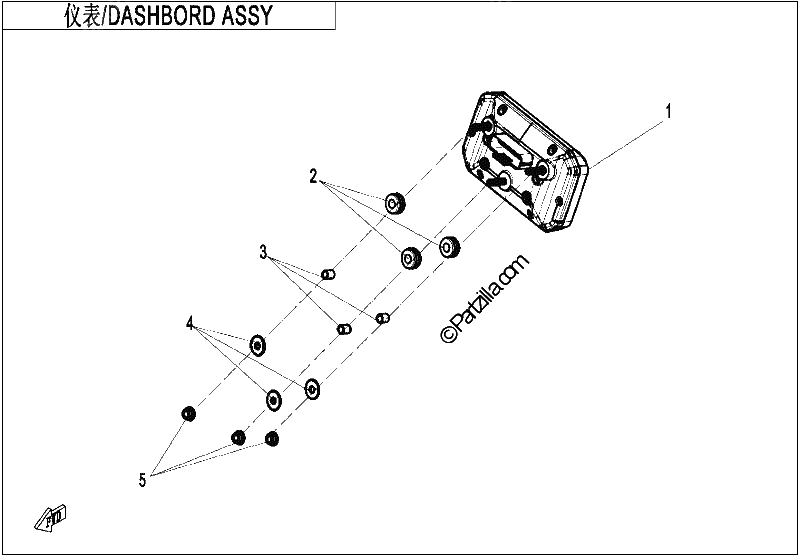 Diagrama de DASHBOARD ASSY