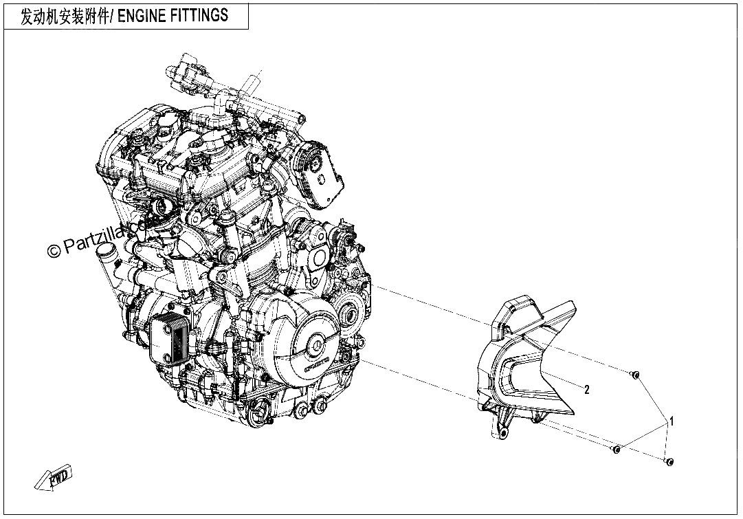Diagrama de ENGINE FITTINGS SPORT