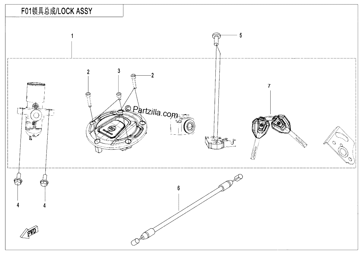 Diagrama de LOCK KIT