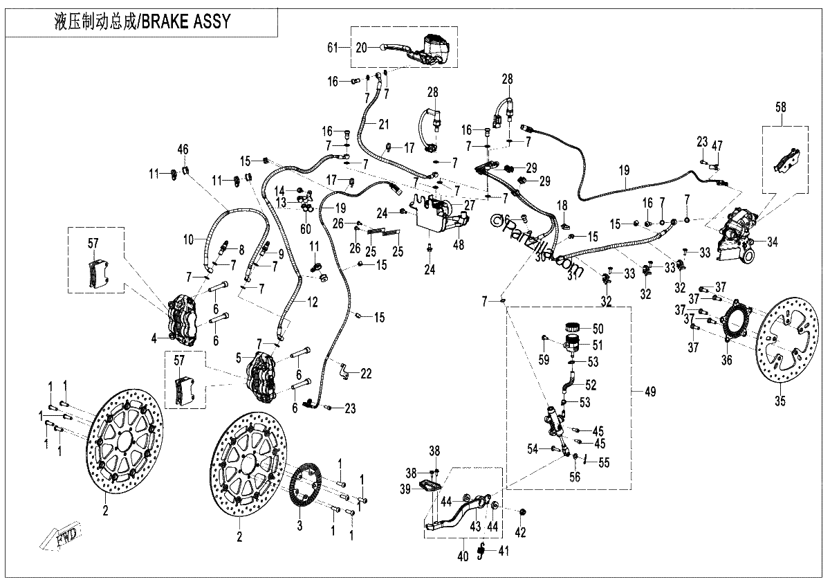 Diagrama de BRAKE SYSTEM