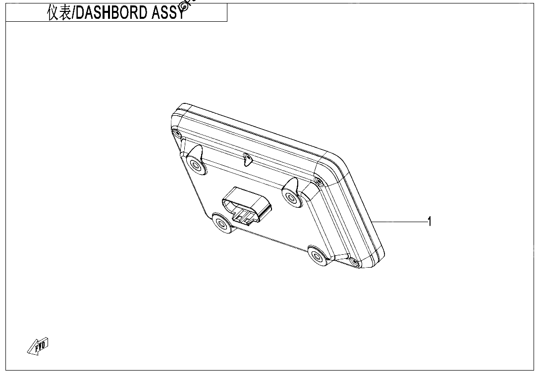 Diagrama de DASHBOARD ASSY