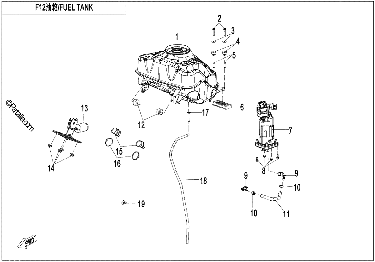 Diagrama de FUEL TANK