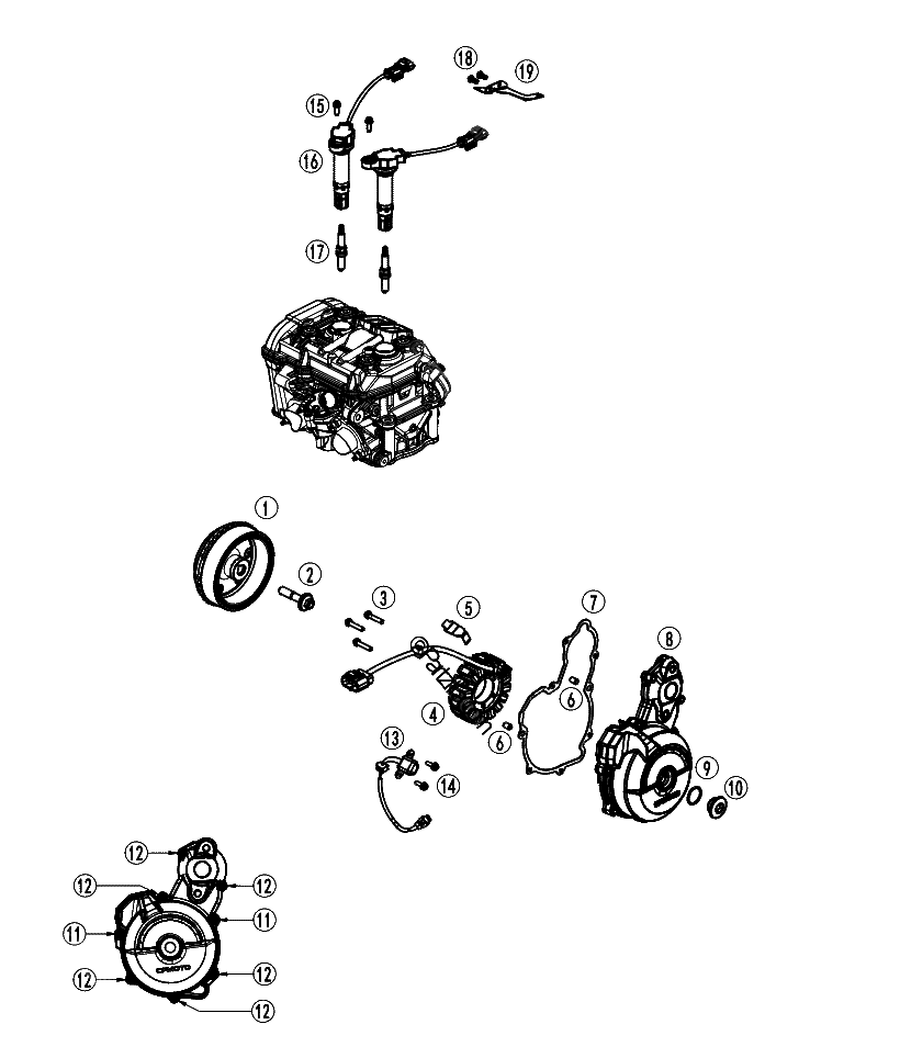 Diagrama de IGNITION COVER
