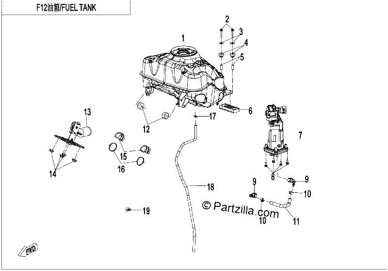 Diagrama de FUEL TANK