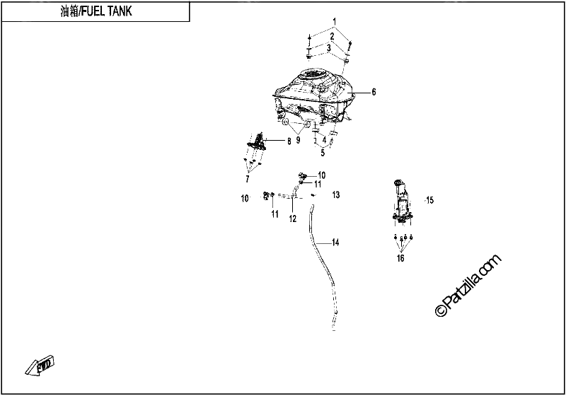 Diagrama de FUEL TANK