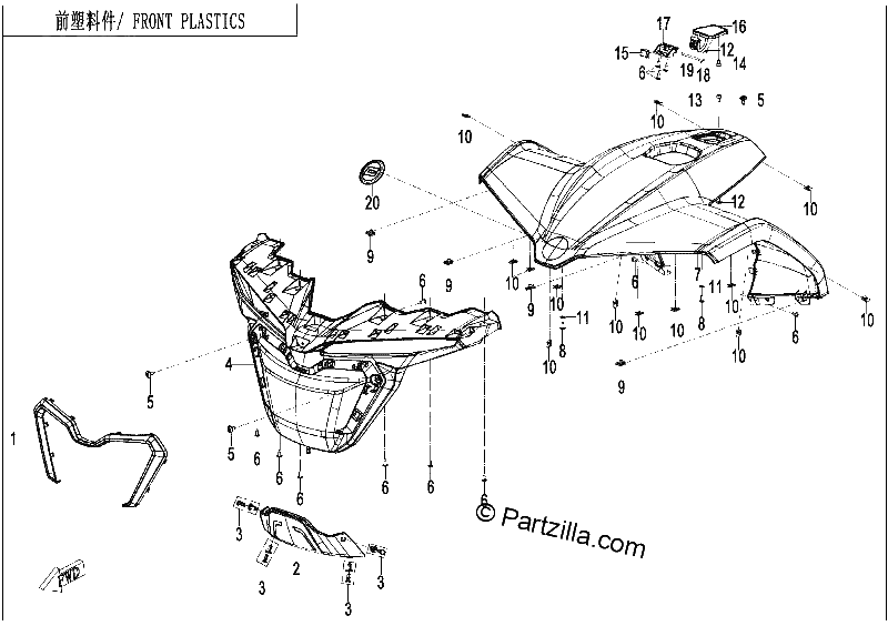 Diagrama de FRONT PLASTICS