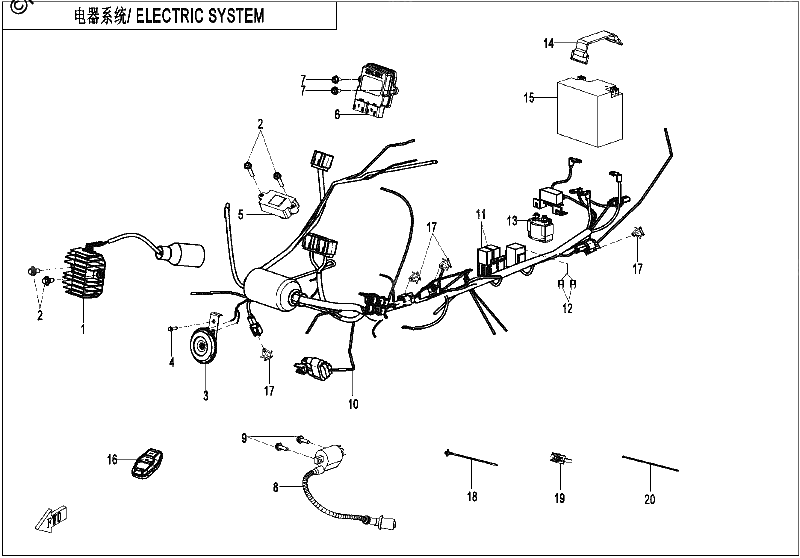 Diagrama de ELECTRIC SYSTEM