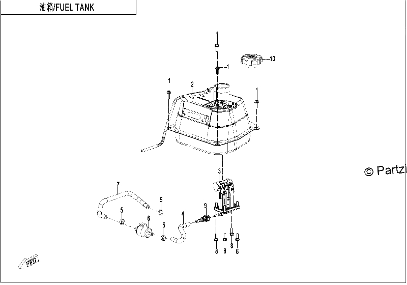 Diagrama de FUEL TANK