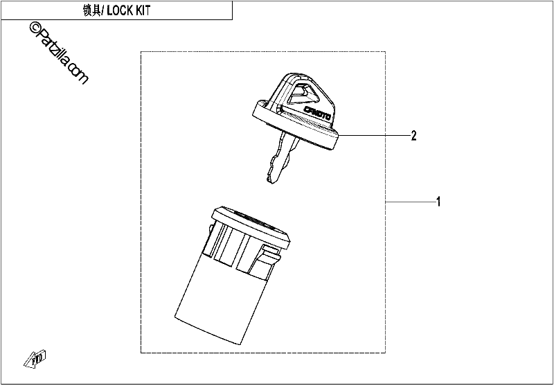 Diagrama de LOCK KIT