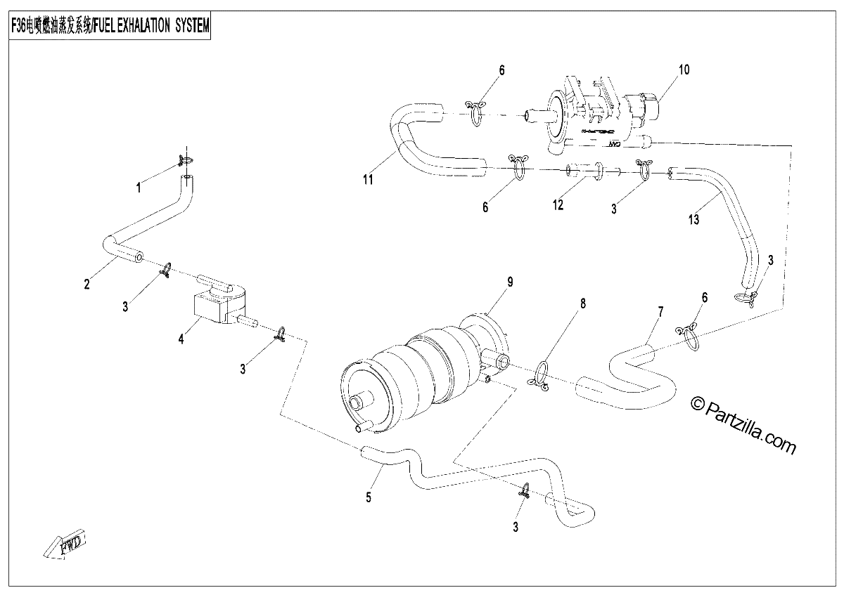 Diagrama de FUEL VAPORIZATION SYSTEM