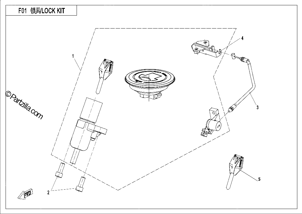 Diagrama de LOCK KIT