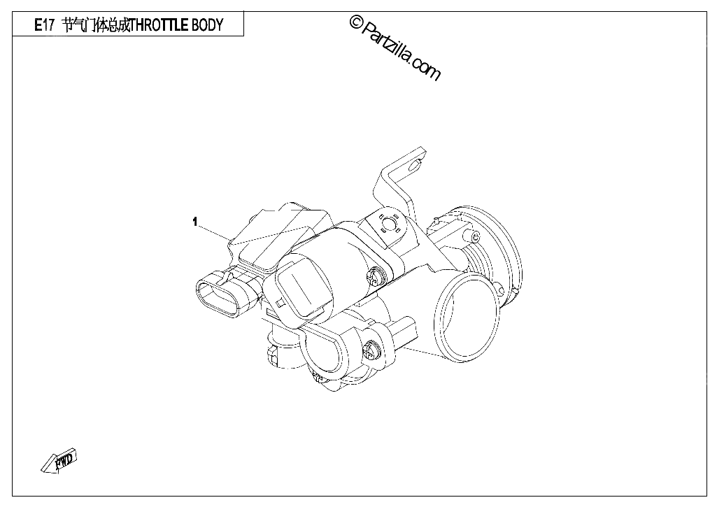 Diagrama de THROTTLE BODY ASSY