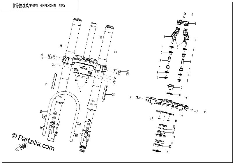 Diagrama de FRONT SUSPENSION