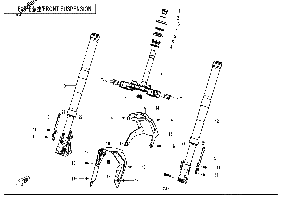 Diagrama de FRONT SUSPENSION