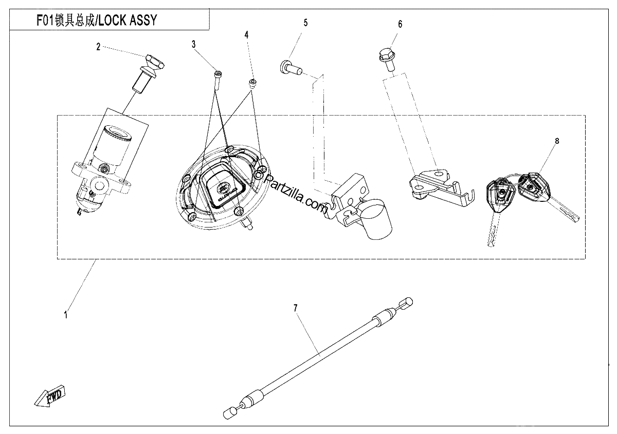 Diagrama de LOCK KIT
