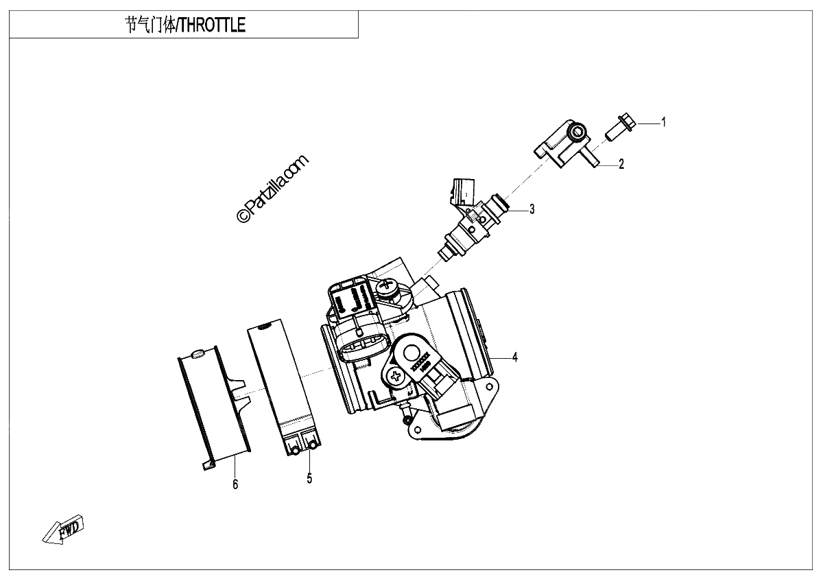 Diagrama de THROTTLE INJECTOR