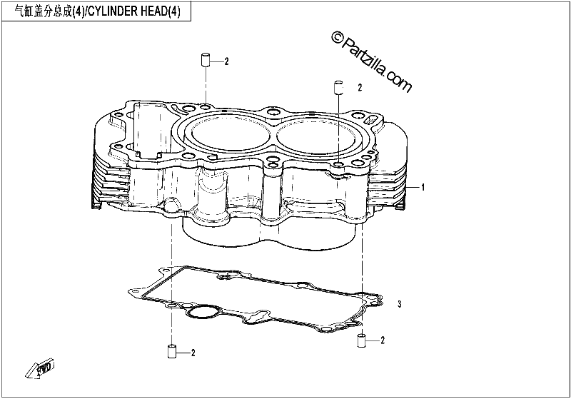 Diagrama de CYLINDER HEAD 3