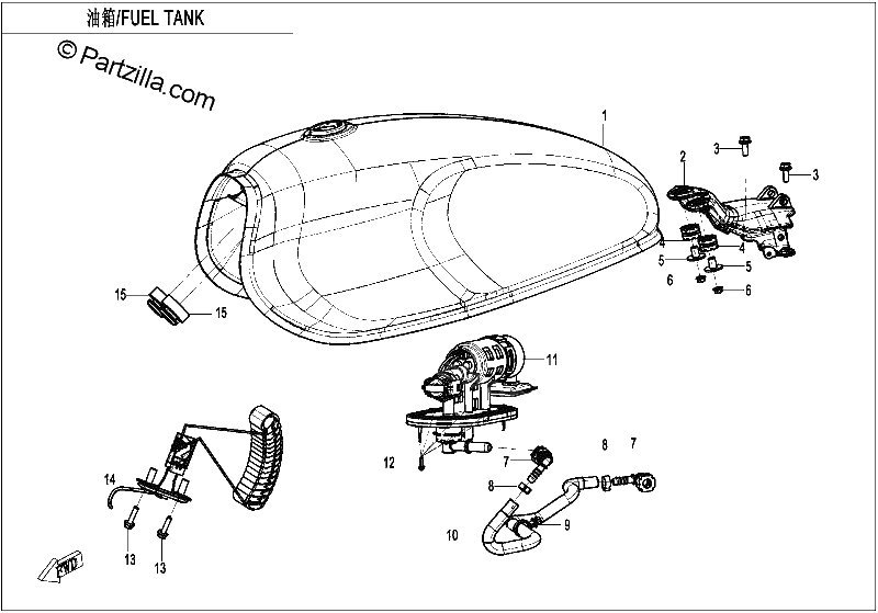 Diagrama de FUEL TANK