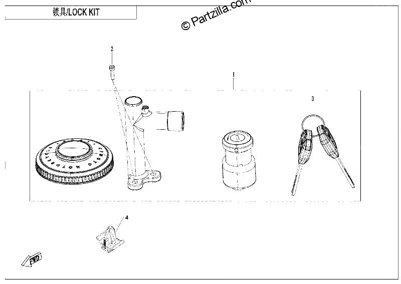 Diagrama de LOCK KIT