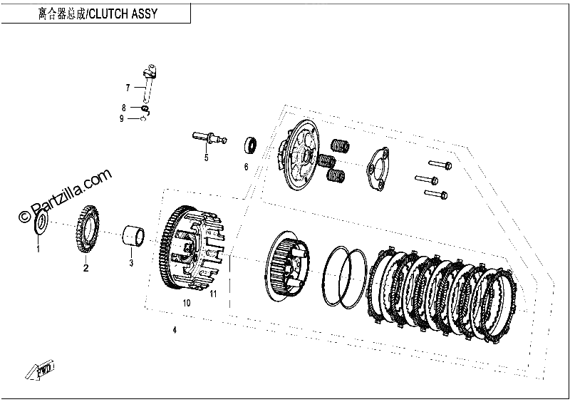 Diagrama de CLUTCH FCC