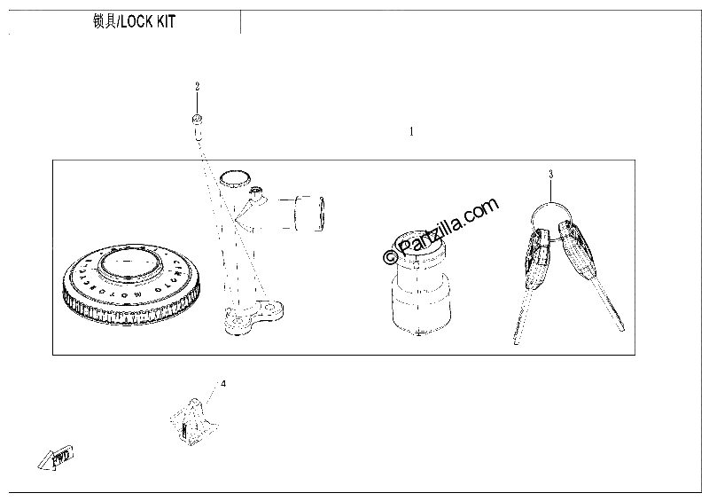 Diagrama de LOCK KIT