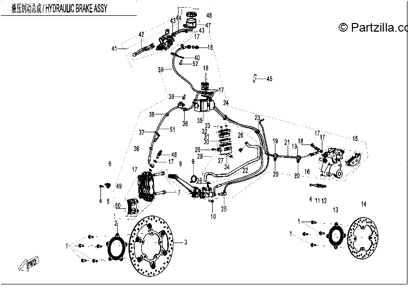 Diagrama de MAB BRAKE ASSY