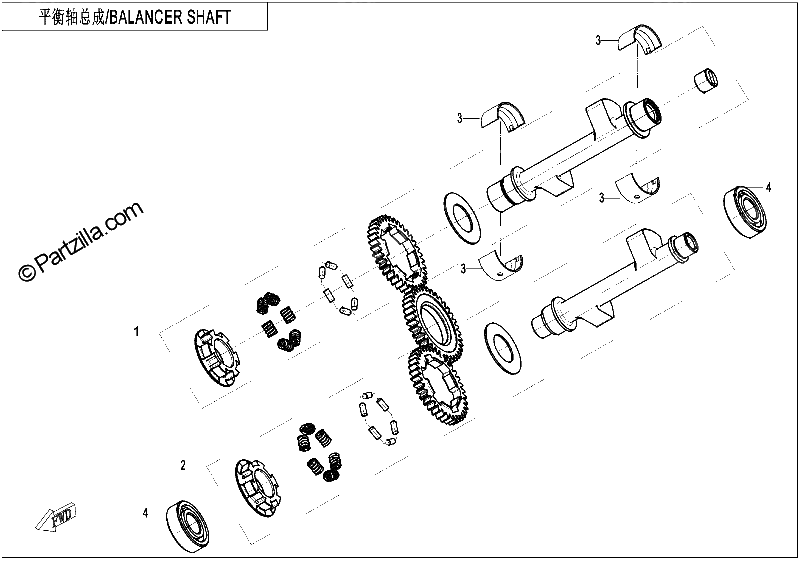 Diagrama de BALANCER SHAFT