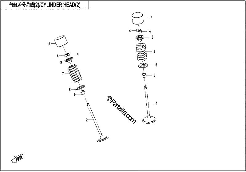Diagrama de CYLINDER HEAD 2