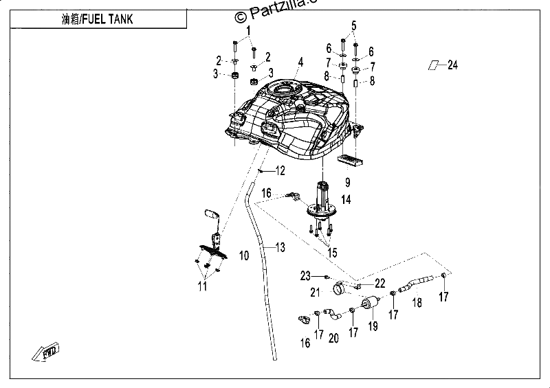 Diagrama de FUEL TANK