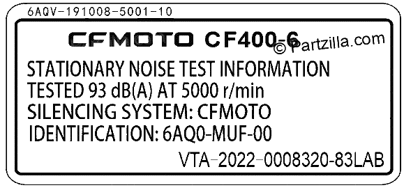 Diagrama de NOISE DECAL AUSTRALIA