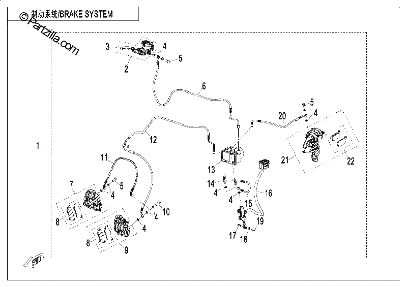 Diagrama de BRAKE SYSTEM ABS DALU 1