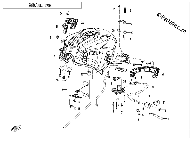 Diagrama de FUEL TANK