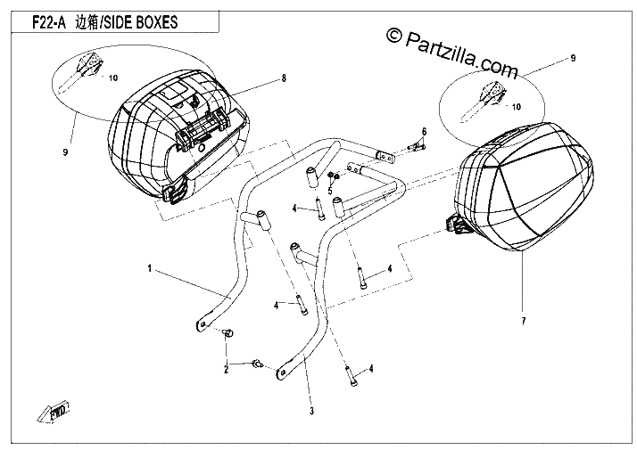 Diagrama de SIDE BOXESIPLASTICI
