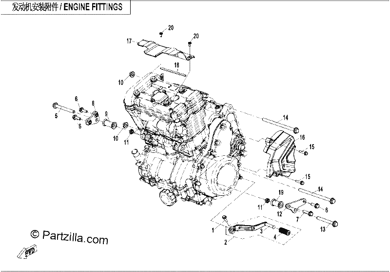 Diagrama de ENGINE FITTINGS