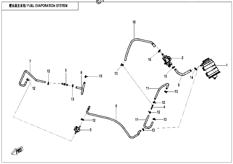 Diagrama de FUEL VAPORIZATION SYSTEM