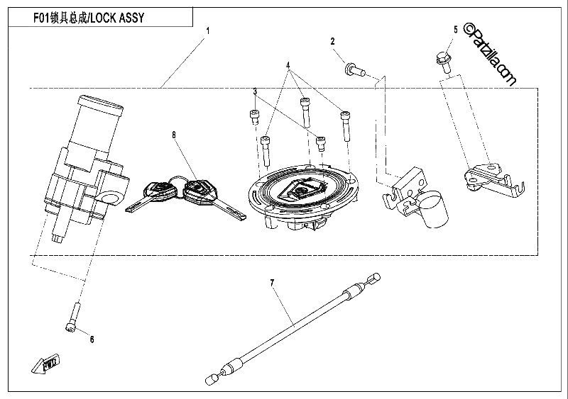 Diagrama de LOCK KIT