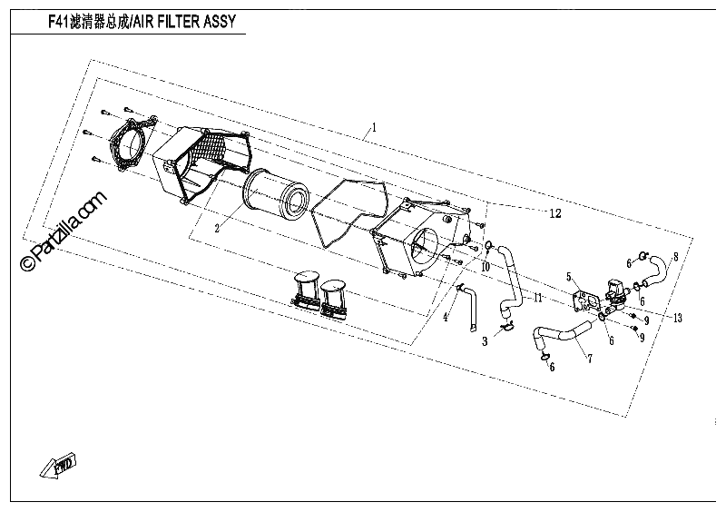Diagrama de AIR FILTER