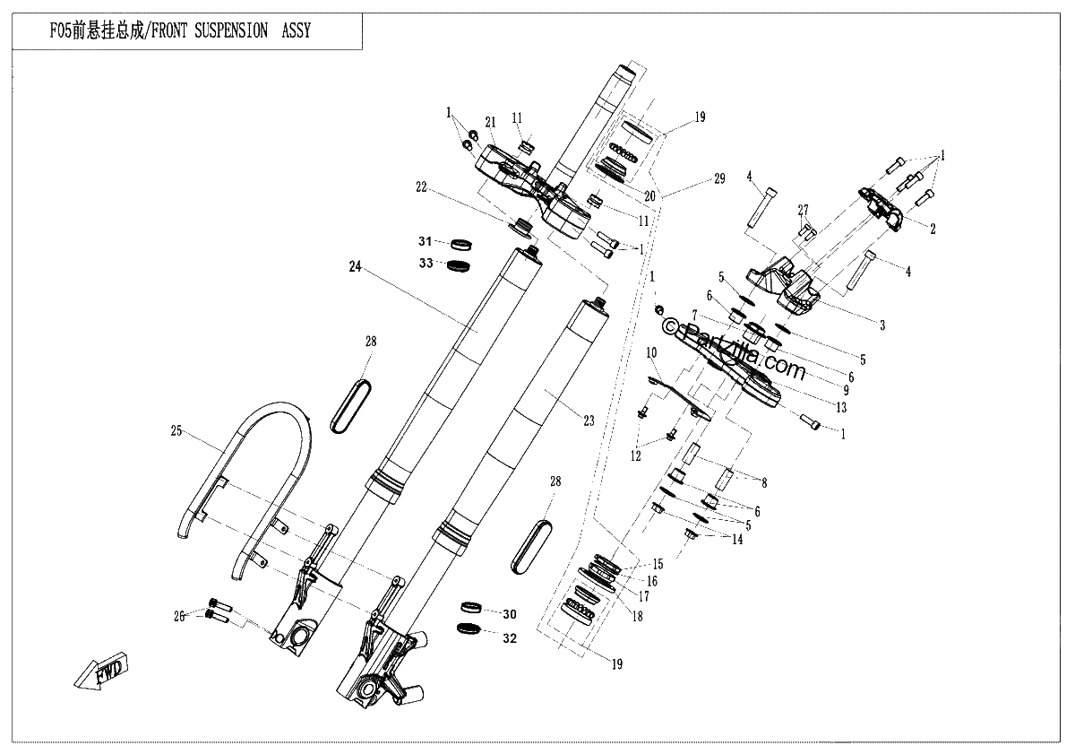 Diagrama de FRONT SUSPENSION