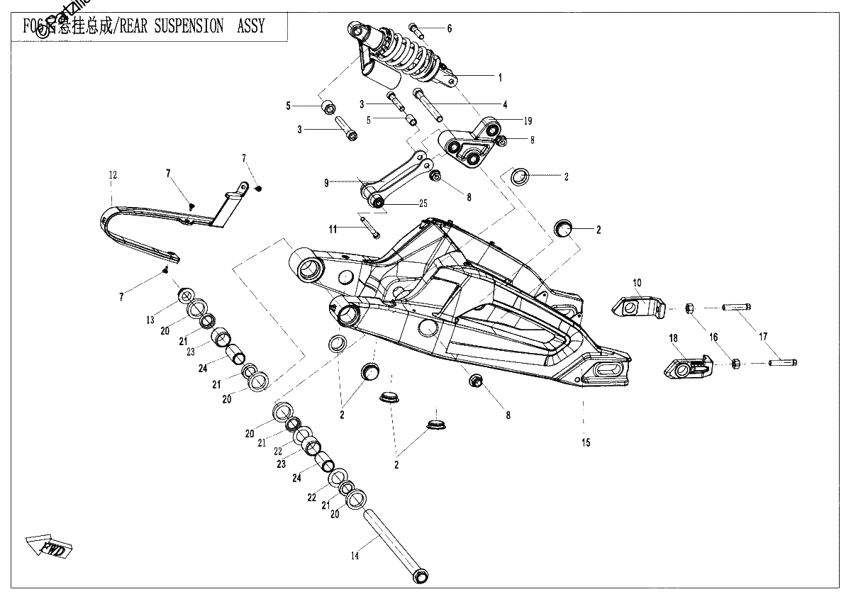 Diagrama de REAR SUSPENSION
