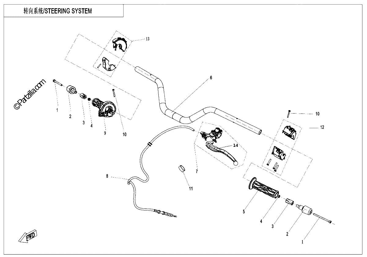 Diagrama de STEERING SYSTEM