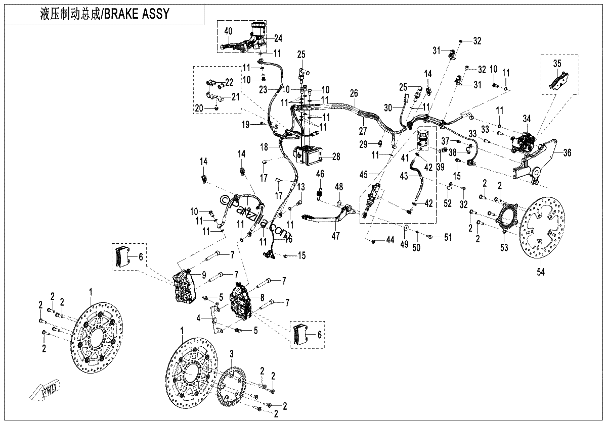 Diagrama de BRAKE ASSY ABS